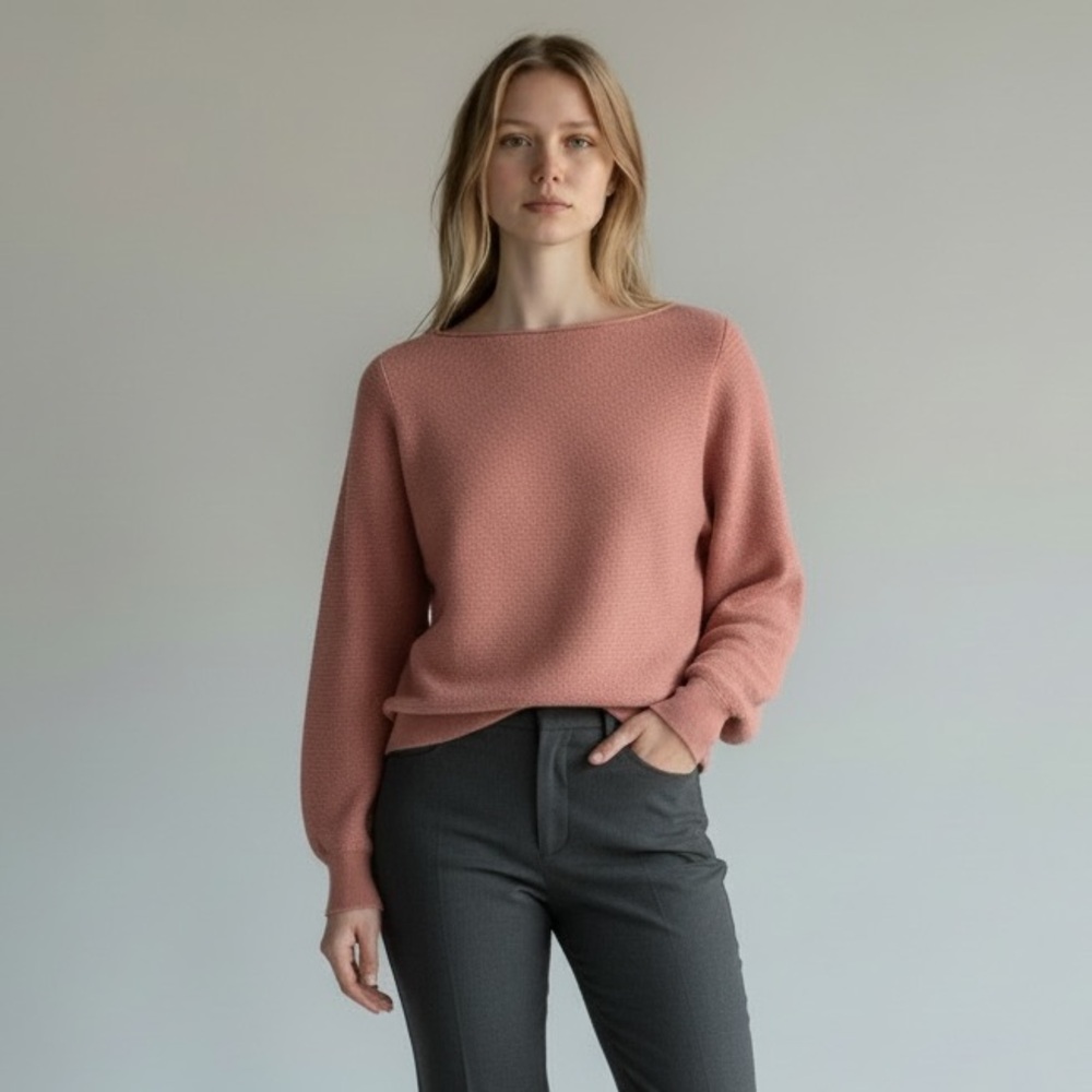 Vince Sweater in Dusty Rose 100% Cotton